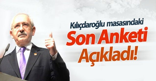 Kılıçdaroğlu son anketi açıkladı!