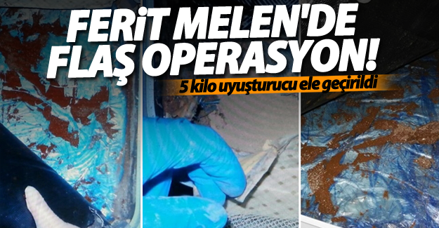 Van'da Ferit Melen havalimanı’nda 5 kilo uyuşturucu ele geçirildi