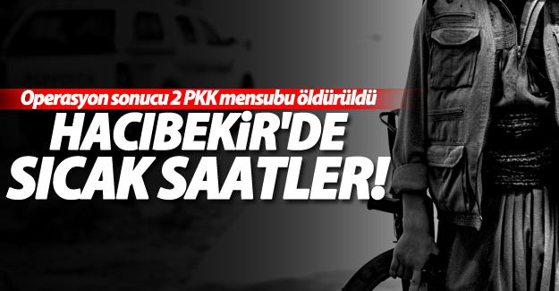 SON DAKİKA! Hacıbekir'de operasyon! 2 PKK'lı öldürüldü!