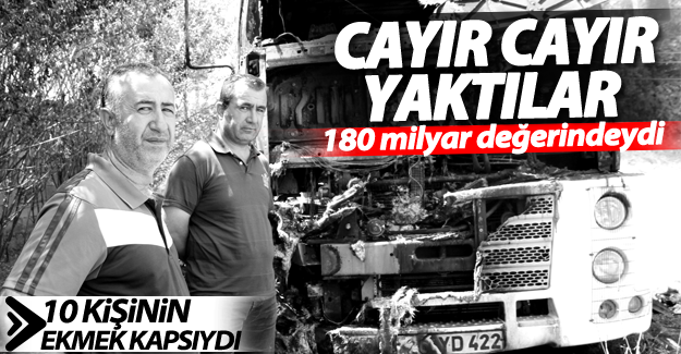 SON DAKİKA!180 milyarlık aracı cayır cayır yaktılar