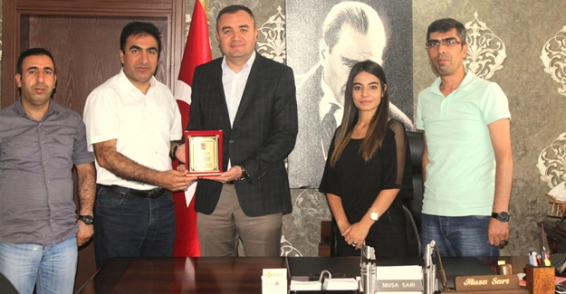 ABB’den Kaymakam Sarı’ya plaket