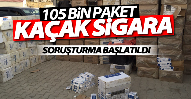 Van’da 105 bin paket kaçak sigara ele geçirildi