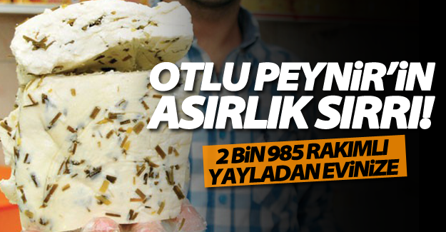 Otlu peynir'in asırlık sırrı!