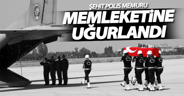 Şehit polis memuru Hacı Ahmet Öztürk memleketine uğurlandı
