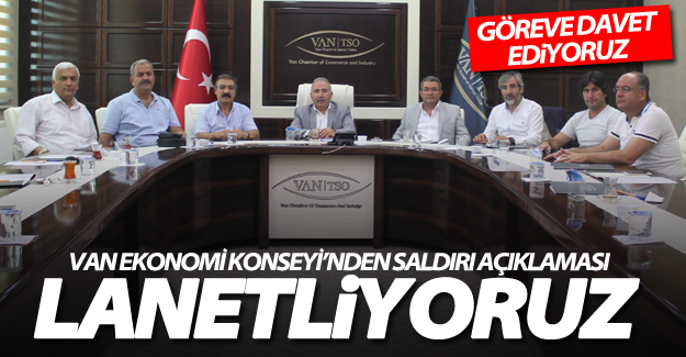 Van Ekonomi Konseyi’nden bombalı araç saldırısına kınama!