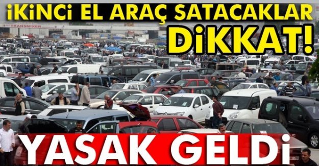 İkinci El Araç Alım Satımıyla ilgili yeni düzenleme