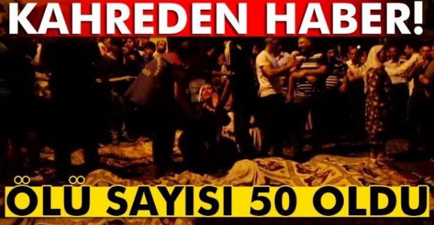 Gaziantep'teki terör saldırısında ölü sayısı 50'ye çıktı