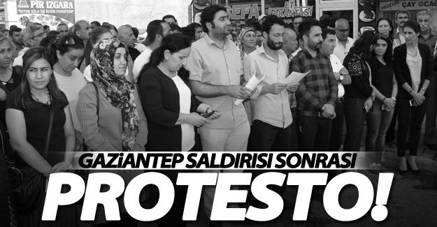 Gaziantep saldırısı Van'da protesto edildi