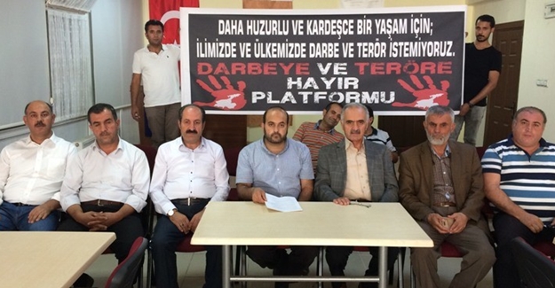Darbeye ve Teröre Hayır Platformu’ndan açıklama