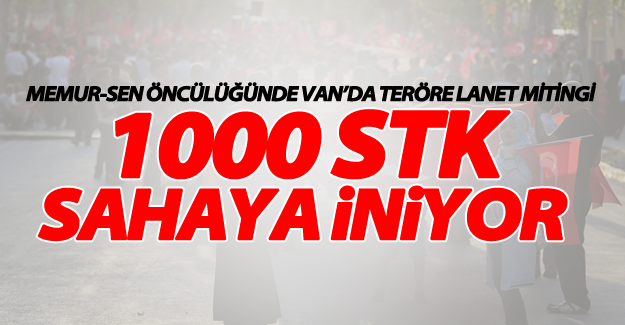 Van'da bini aşkın STK terörü lanetleyecek