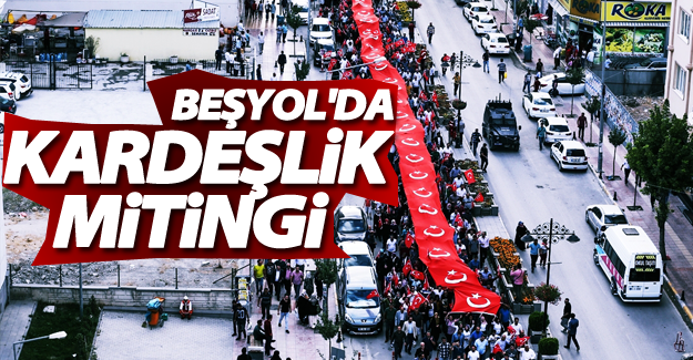 Van'da "darbe ve teröre karşı birleşelim mitingi