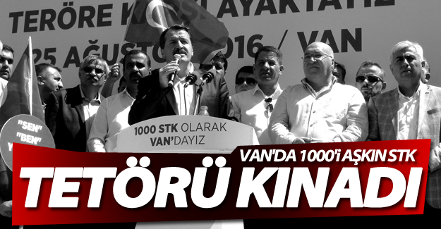 Van'da bini aşkın STK, terörü kınadı