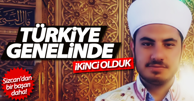 Muhammed Sizcan Türkiye ikincisi oldu