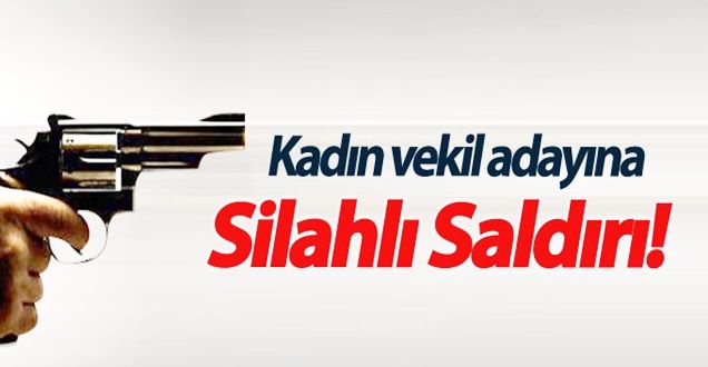 Kadın vekil adayına silahlı saldırı