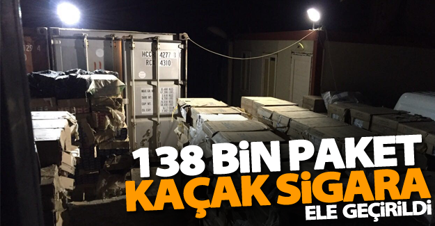 Van’da 138 bin 500 paket kaçak sigara ele geçirildi