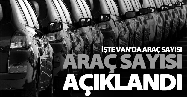 TÜİK Van'da motorlu kara taşıt sayısını açıkladı