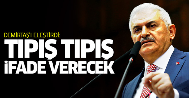 Yıldırım: Tıpış tıpış gelip ifadesini verecek