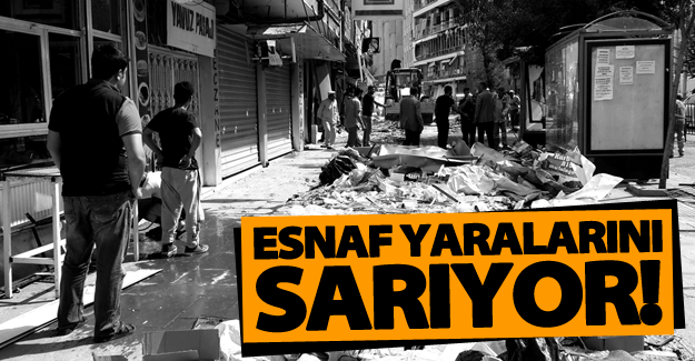 Van esnafı yaralarını sarıyor