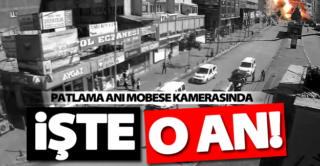 Van'da bombalı saldırıda dehşet anları Mobese kamerasında