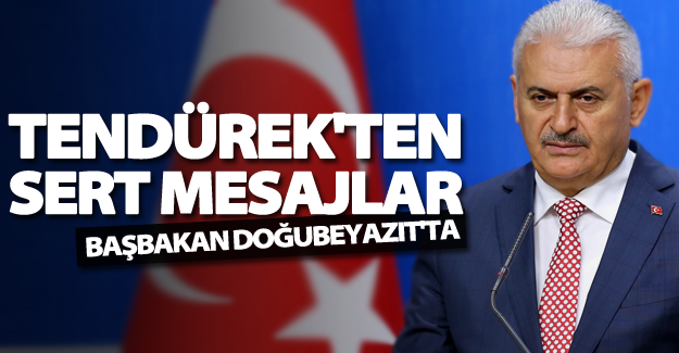 Başbakan Yıldırım Doğubeyazıt'ta taziye ziyaretinde bulundu
