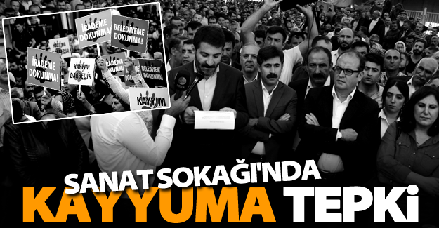 Van’da kayyumlar protesto edildi