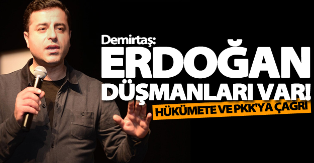 Demirtaş'tan hükümete ve PKK'ye çağrı