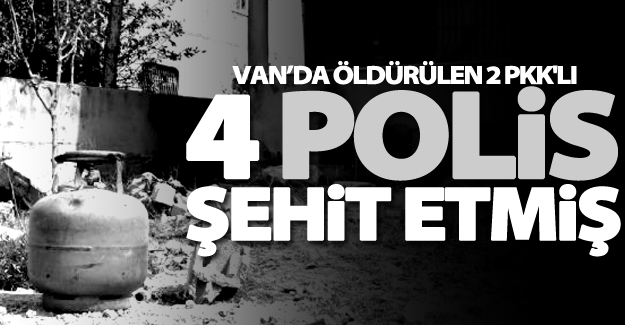 Van’da öldürülen 2 PKK'lı, geçtiğimiz aylarda 4 polisi şehit etmiş