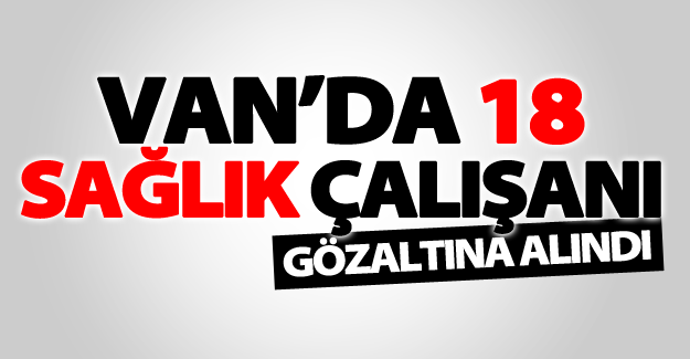 Van’da 18 sağlık çalışanı gözaltına alındı