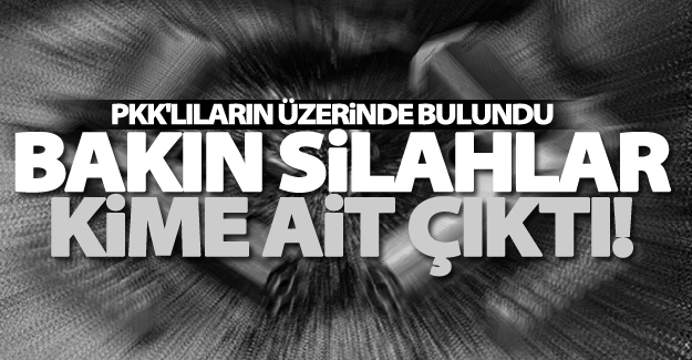 PKK’lıların üzerinde çıkan silah bakın kime ait çıktı!