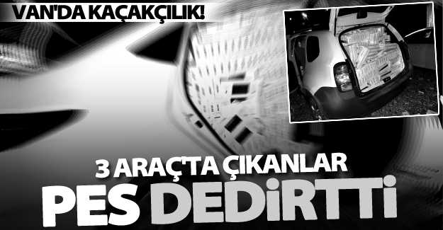 Van'da kaçakçılık! Otobillerde çıkanlar pes dedirtti