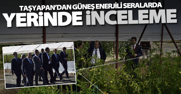 Vali Taşyapan, Güneş enerjili seraları inceledi