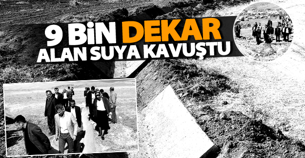 Büyükşehir, Muradiye’de 9 bin 100 dekar alanı suya kavuşturdu