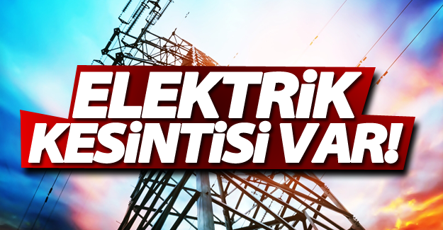 Dikkat! Van'da programlı elektrik kesintisi uygulanacak! 6 Ekim 2016