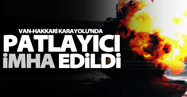 Van-Hakkari karayoluna döşenen patlayıcı imha edildi