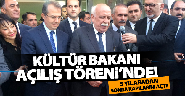 Bakan Avcı, Van Devlet Tiyatrosu binasının açılışını yaptı