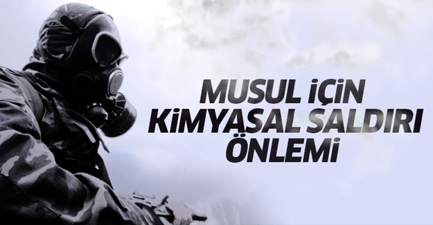 Musul'da kimyasal saldırı önlemi