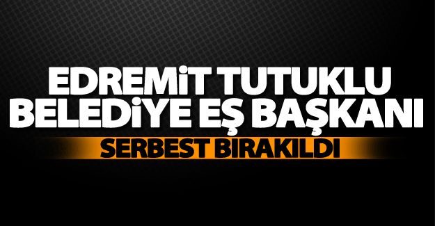 Edremit tutuklu belediye eş başkanı serbest bırakıldı