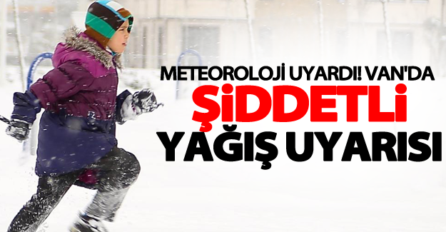 Meteoroloji uyardı! Van'da şiddetli sağanak yağış uyarısı