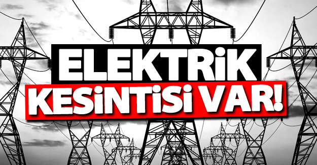 Dikkat! Van'da elektrik kesintisi uygulanacak (1.11.2016)