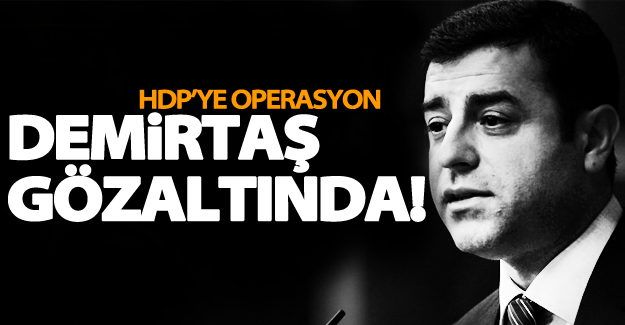 Selahattin Demirtaş gözaltına alındı