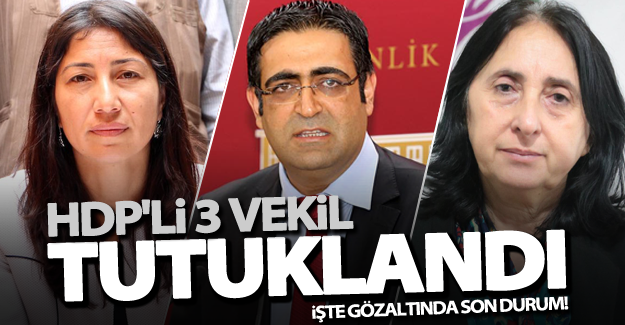 HDP'li 3 vekil tutuklandı! İşte tutuklanan vekiller