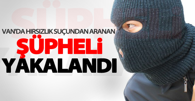 Van'da hırsızlık suçundan aranan kişi evinde yakalandı