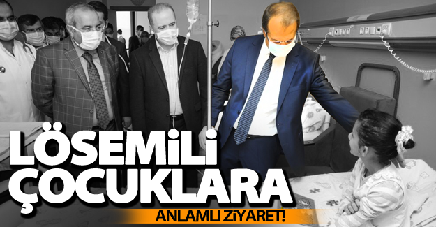 Lösemili çocuklar sevindirildi