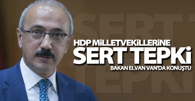 Bakan Elvan Van'da konuştu: HDP Milletvekillerine sert tepki