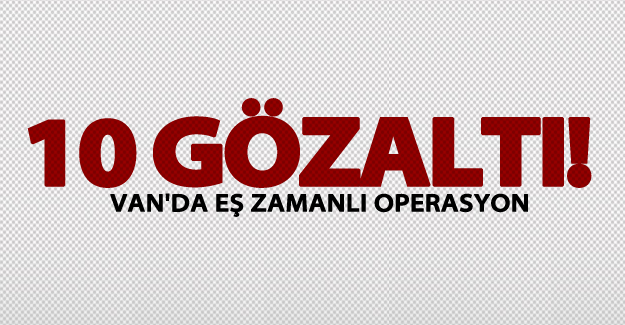 Van’da PKK/KCK operasyonu: 10 gözaltı