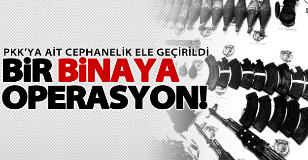 Van'da bir binada PKK’ya ait cephanelik ele geçirildi