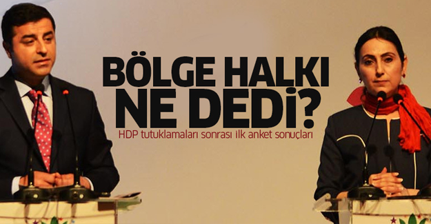 HDP tutuklamaları sonrası ilk anket sonuçları