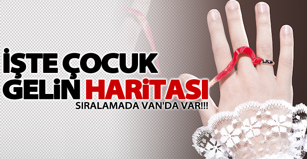 Çocuk gelin haritası sıralamasında Van'da var