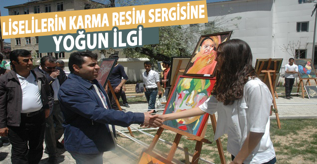Liselerin Karma Resim Sergisine Yoğun İlgi!