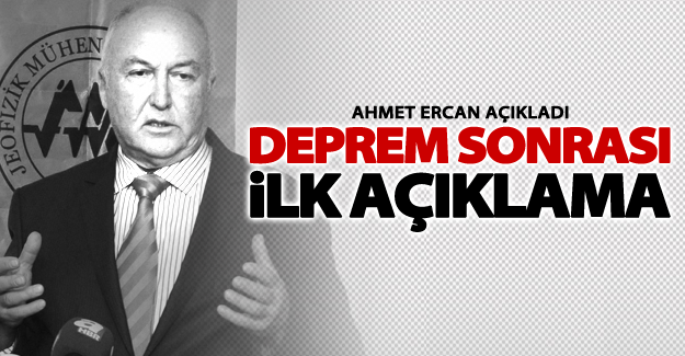 Ahmet Ercan'dan artçı depremler sonrası önemli açıklama